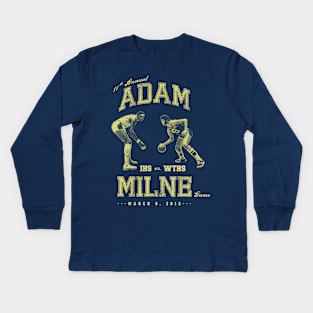 IHS vs. WTHS Adam Milne basketball game shirt Kids Long Sleeve T-Shirt